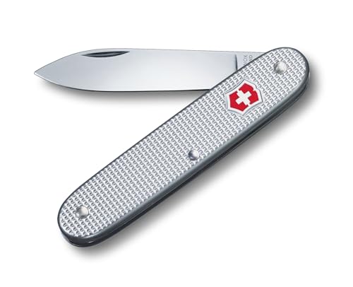 Victorinox Swiss Army 1 Alox Medium Pocket Knife with Scales, Silver