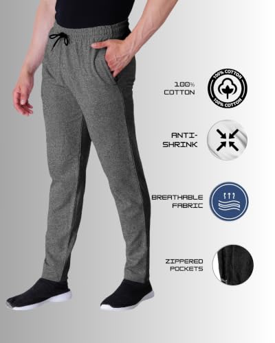 Image of KART BLACK Plus Size Track Pants for Men | Plain Track Pant | Casual Fit Comfortable Track Pant (Pack of 1)