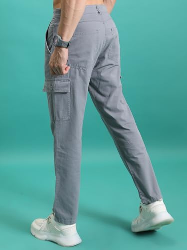 Image of Highlander Men's Tapered Fit | Cargo Trousers | Sleek & Functional | Utility Pockets | Trouser for Men | Men Trousers