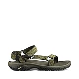 Teva Men's Hurricane XLT Sandal,Wavy Trail/Olive,11 M US