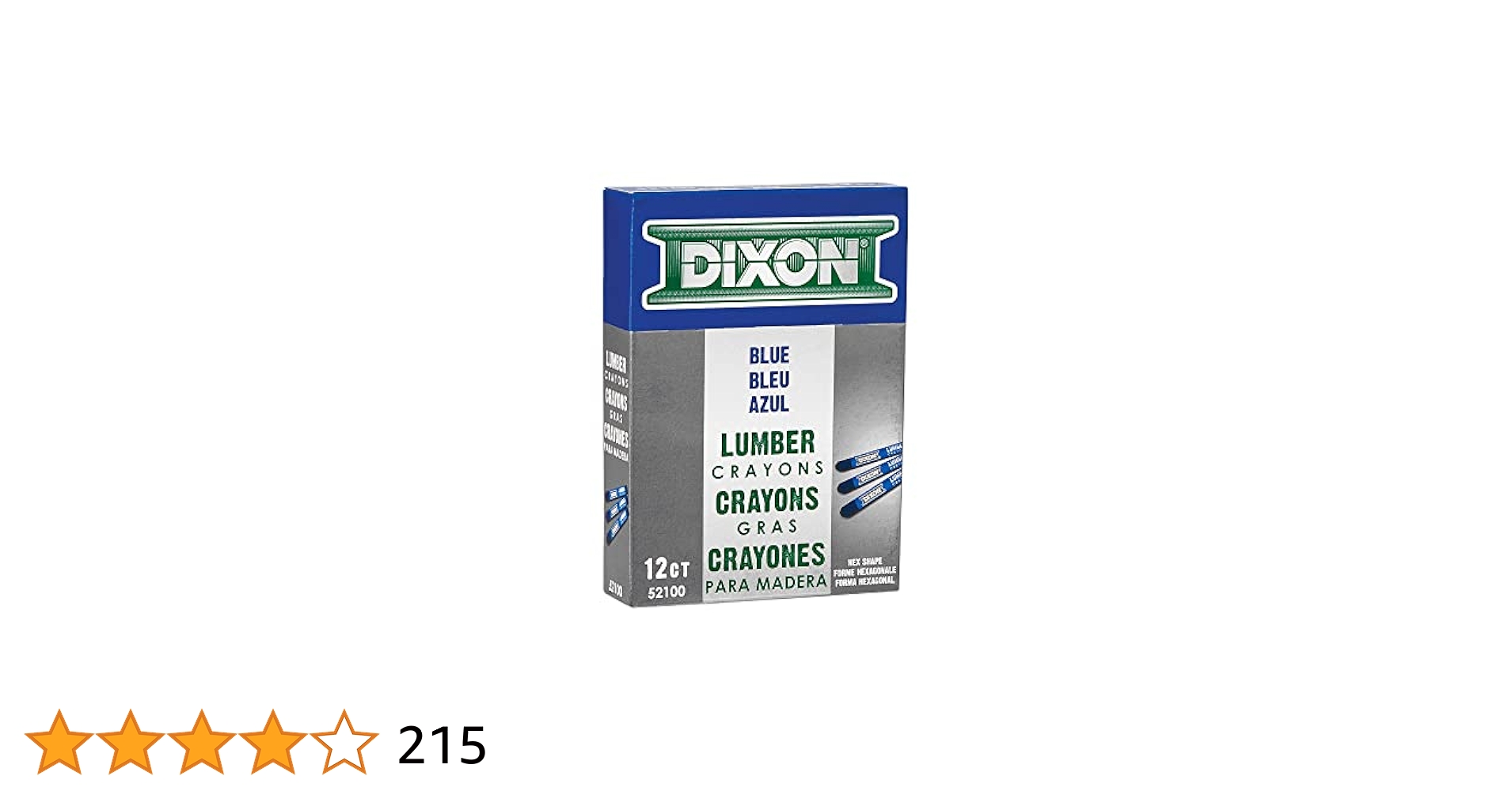 うっどぶるー Amazon.com: Dixon Industrial Lumber Crayons, Blue, 12 Count