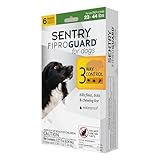 SENTRY Fiproguard for Dogs, Flea and Tick Prevention for Dogs (23-44 Pounds), Includes 6 Month Supply of Topical Flea Treatments