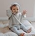 AIWUHE Toddler Baby Boys Girls Knitted Sweater Solid Pullover Sweatshirt Fall Winter Clothes Warm Sweater Light Gray 3T 100