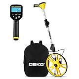 Measuring Wheel: DEKOPRO 4V Digital Measuring Wheel in Feet, 12.5 Inch 99,999Ft/ 99,999M Digital Display Folding Wheel Measurement Roller with Storage Bag