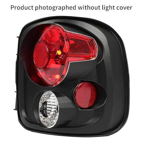 HECASA Tail Light Pair Compatible with 1999-2004 Chevy Silverado GMC Sierra Stepside Brake Lamps Black Housing Smoke Lens (w/o Bulbs) by HECASA - Image 9