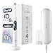 Oral-B iO 9n Cepillo De Dientes Eléctrico, 1 Mango Blanco Recargable con Tecnología Magnética De Braun, 1 Cabezal De Recambio, 1 Estuche De Viaje De Carga Premium, Pantalla a Color