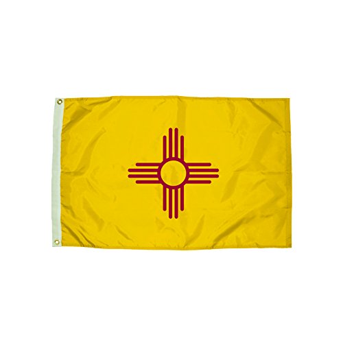 Drapeau du Nouveau-Mexique en nylon compact pour support de table individuel - 3
