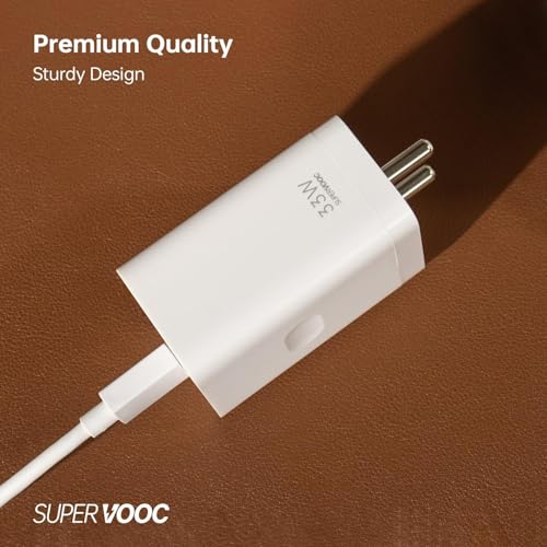 Image of Mudo 33W Supervooc Charger Fast Charging Ada;Pter Warp|Dash|Superdart|Quick|Rapid|Vooc Compatible For Realme|OnePlus|Nothing|Samsung|Oppo|Vivo|Motrola|Redmi,33 Watt USB C Fast Charge Adapter-White