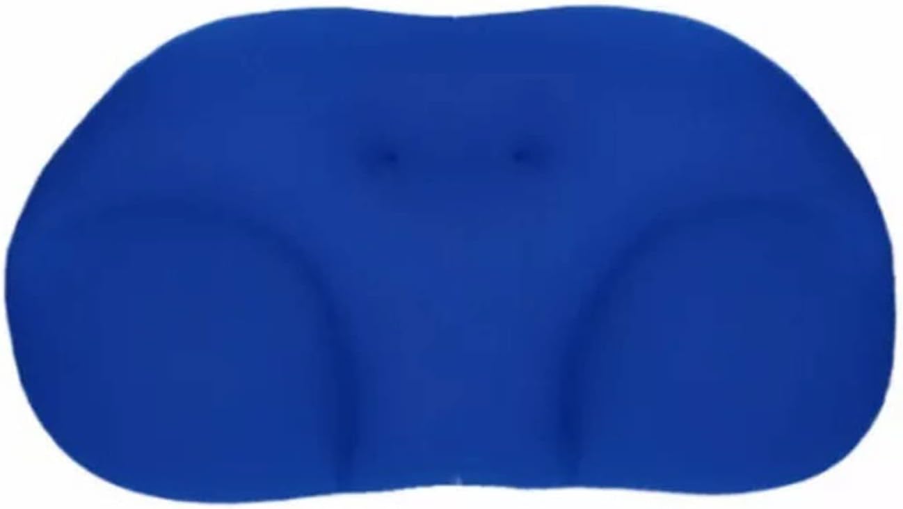 Pillow 3D Cloud Pillow With Pillowcase All-round Ergonomic Cloud Pillows Soft Neck Support Egg Groove Design Sleep Pillow(Color:Blue)