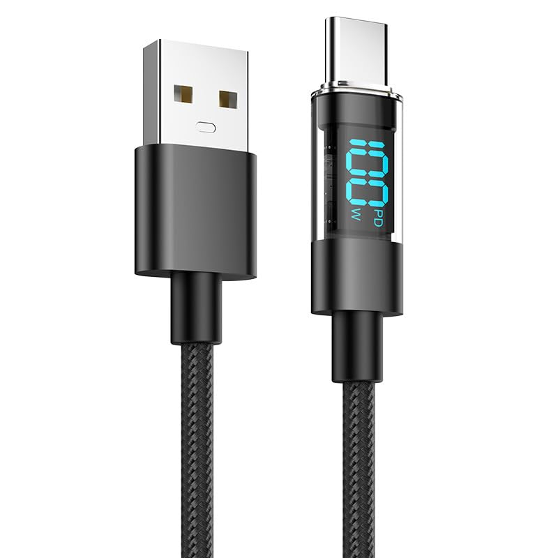 USB A auf USB C Kabel 1m, Schnell Datenkabel, Typ C Kabel Kompatibel Für Samsung Galaxy, SSD, Powerbank, Laptop, Android Auto