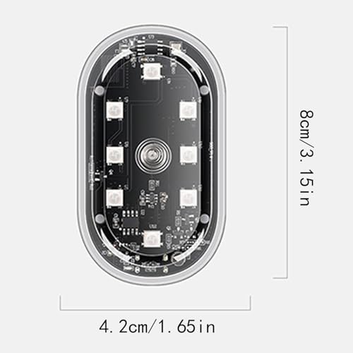 LED inalámbrico de coche con protección impermeable y luces de colores RGB 5