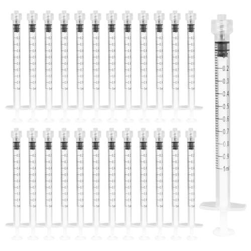 Sporgo Luer Lock Seringue stérile simple en plastique sans aiguille, seringue Luer-Lock pour remplissage et mesure de liquide, doseuse de 1 ml pour laboratoire