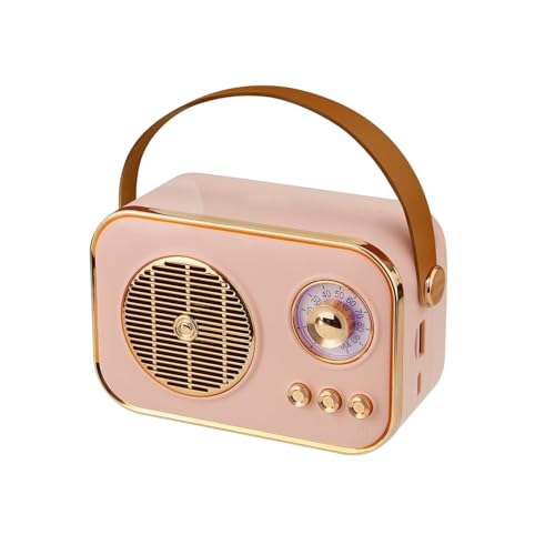 Image of INVICTO MZ209 Vintage Bluetooth Wireless Speaker | 10W RMS Loud Sound | Retro Design with Type-C Charging, 8H Battery Backup, USB & AUX Input, Portable Home & Outdoor Speaker