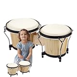 Performance durable : le tambour Bongo, habilement fabriqué à partir d'un excellent acajou, offre une durabilité et une fiabilité parfaites, parfait pour un entraînement musical prolongé