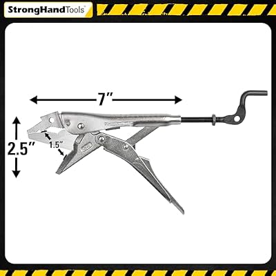 Strong Hand Tools 7-inch Extractor Locking Pliers, Versatile Jaw Design, Fast Release, Hex Wrench and Clamp