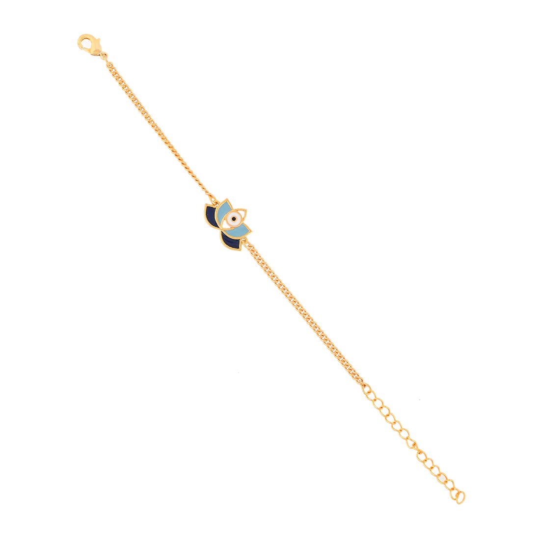 VOYLLA Evil Eye Lotus Motif Gold Plated Bracelet (B0C3LZVJLP) Amazon Price History, Amazon Price Tracker