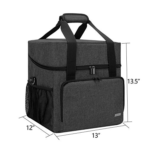 image for LUXJA Serger Case for Most Standard Overlock Machines, Serger Bag with