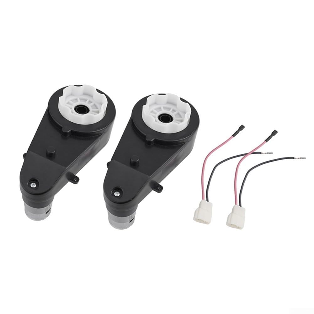 2 Pcs Gearbox RS555 24V 30000RPM High Speed Motor Gearbox for Electric Car Replacement, Electric Motor Gear Box High Speed DC Motor Match Children Ride On Accessories