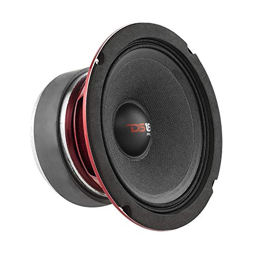 DS18 1 MIDRANGE Pro-X5.4M Haut-Parleur 13 cm 130 mm 5,25" diamètre 150 Watt rms et 300 Watt Max impedance 4 ohm 93 DB spl sensibilité Voiture, 1 pièce Cover