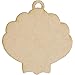 Juvale Unfinished Wooden Sea Shell Christmas Tree Ornaments for Crafts (24 Pack)