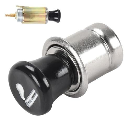 BREADEEP Car Cigarette Lighter, DC 12V Universal Auto Cigarette Lighter Replacement with Socket Plug for Car, Boat, Truck, RV, ATV