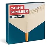 Wrappybag Cache Sommier 160 x 200 cm – Rénovez et Modernisez Votre Ancien Sommier – Cache sommier Beige Clair   6 Tailles Disponibles