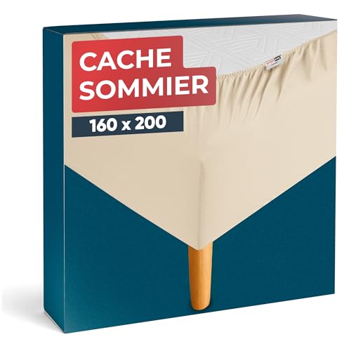 Wrappybag Cache-Sommier 180 x 200 cm – Rénovez et Modernisez Votre Ancien Sommier – Cache...