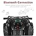 Best Choice Products 12V Kids Ride-On Electric ATV, 4-Wheeler Quad Car Toy w/Bluetooth Audio, 2.4mph Max Speed, Treaded Tires, LED Headlights, Radio - Black