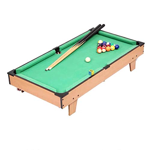 Tisch-Billardtisch für Kinder, Billardtisch mit Spielbällen, Queues, Kreide, Pinsel und Dreieck, 32 Zoll (grün, 82 cm/32,3 Zoll)