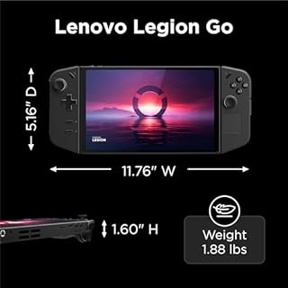 Lenovo Legion Go 8.8" 144Hz WQXGA Handheld Touchscreen Gaming PC AMD Ryzen Z1 Extreme 16GB RAM 512GB SSD Shadow Black, 8APU1