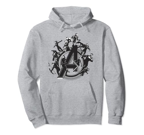 Sweat Marvel Avengers Endgame group shot logo hoodie pour fan