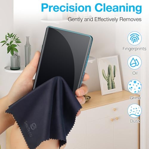 SmoTecQ Glasses Cleaner Kit – Alcohol-Free, Plant-Based Spray + Ultra-Soft Microfiber Cloths for Eyeglasses, Screens & Cameras – 2 x 2oz Spray Bottles + 2 Cloths + Travel Pouch Set — view 4