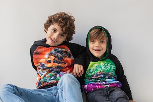Image of Monster Jam Boys' Fleece Pullover Hoodie Toddler to Big Kid