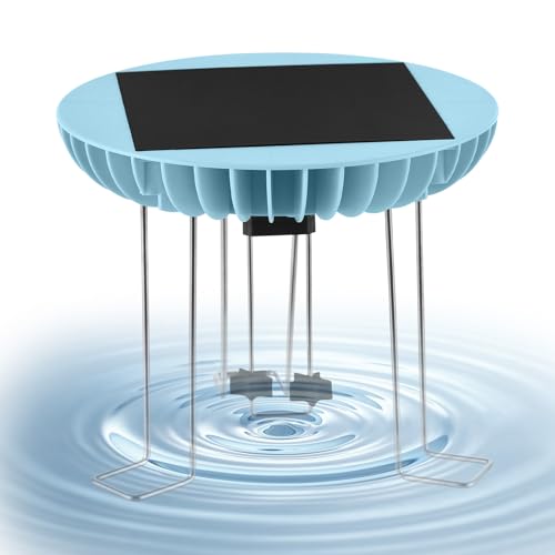 Agitateur de bain d'oiseaux solaire Walmeck 5V 2W avec batterie 1500mAh IP65