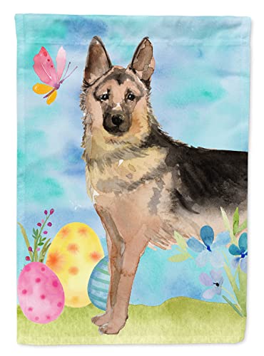 German Shepherd Easter Flag en toile résistante aux intempéries pour décoration extérieure - 2