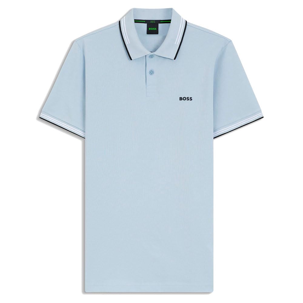 BOSS Men's Polo Shirt, Open Blue 460, XL