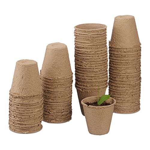 YESJmn Pflanztöpfchen Set 6 cm Anzuchttöpfe Pflanztopf Torftöpfe Anzuchttopf Anzuchttöpfe Cover