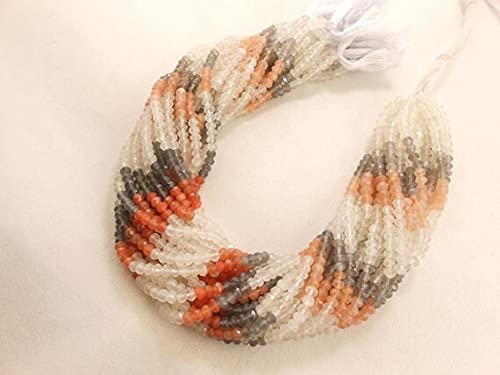 Multy moonstone micro faceted beads pour fabriquer des cadeaux faits main