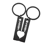 Personalized Music Spotify Code Keychain Custom Engraved Song Stainless Steel Heart Couples Keychain Gifts
