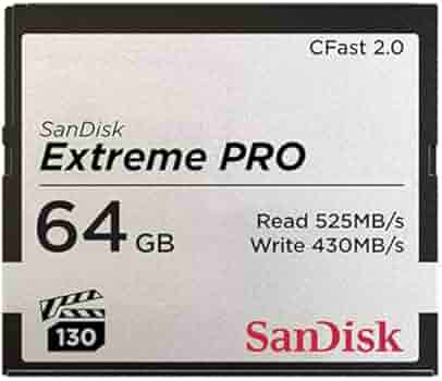SanDisk 64GB Extreme Pro CFast 2.0 Memory Card (SDCFSP-064G
