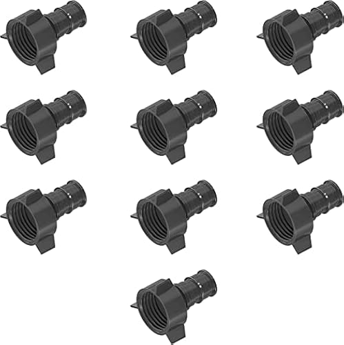 Pex A 1/2'' inch x 1/2'' Female NPT Adapter Expansion Plumbing Fittings F-1960 [Pack of 10]