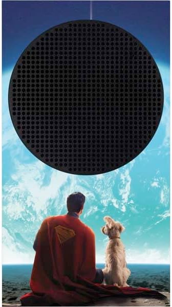 Skinit Decal Gaming Skin Compatible with Xbox Series S Bundle - Officially Licensed Superman 2025 Superman & Krypto Watch The Earth Design