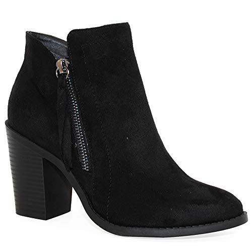 TRENDSUP Women's Fashion Side Zipper Booties