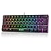 RedThunder 60% Clavier Gamer Rétroéclairage RVB, AZERTY FRANÇAIS, Mini Clavier 62 Touches avec Sensation Mécanique, Clavier de Jeu Anti-ghosting pour PC Mac PS5 Xbox One Voyager Joueur