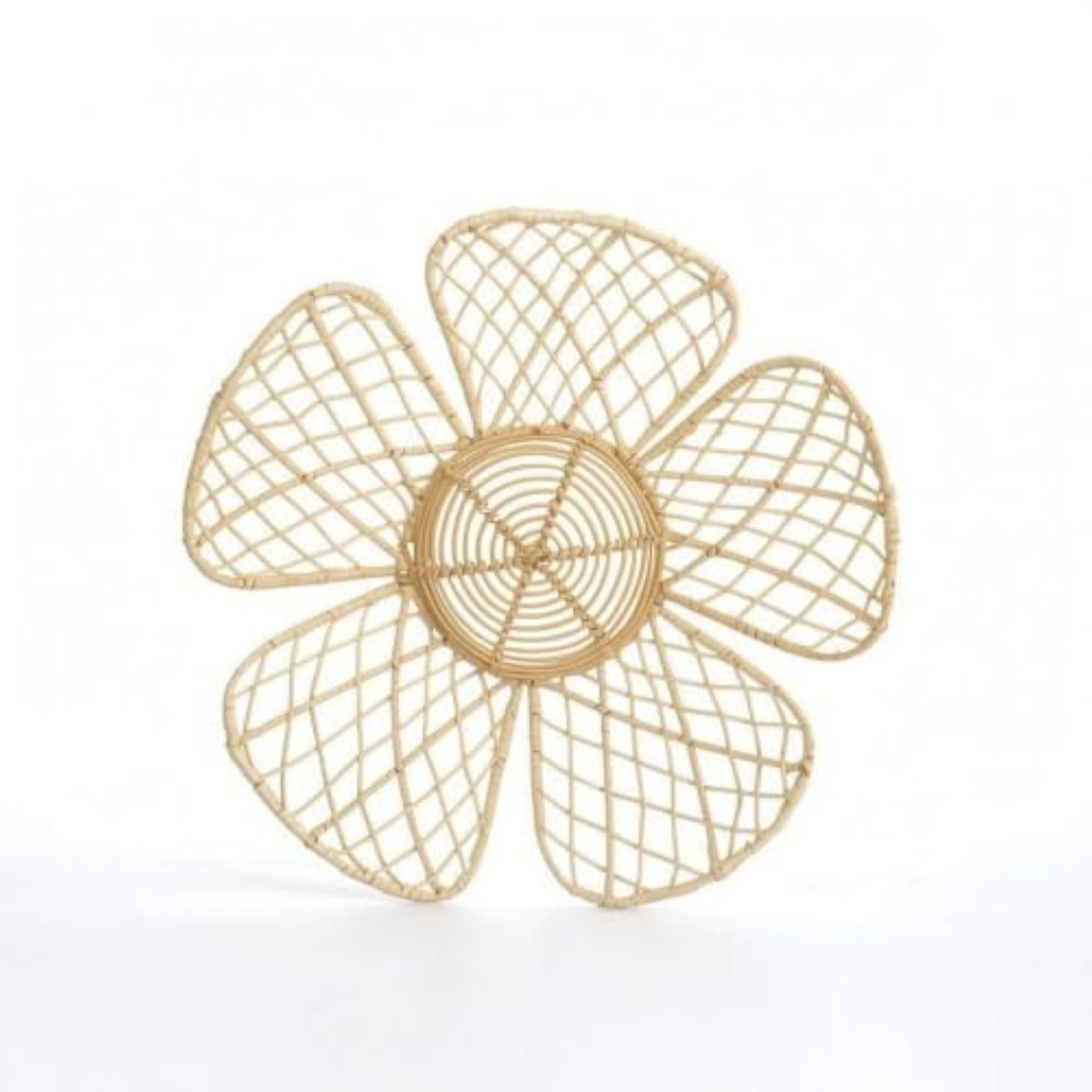 Boho Rattan Wall Hanging Flower Decor