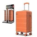 NUMADA - Maleta de Viaje Cabina 55x40x20cm (38, Ligera con Interior Compartimentado | Naranja