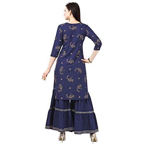 Image of NAINVISH Women KURTA WITH SARARA