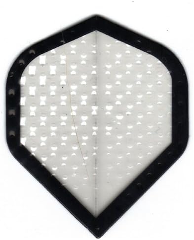 25 Sets #3096 AmeriThon Clear Embossed "No Stinking Logos" Dart Flights