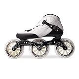 Patines de Velocidad de Fibra de Carbono Unisex para Adultos, con 4 Ruedas en línea para competición, Ruedas de Goma de Alta Durabilidad para un Rendimiento óptimo.
