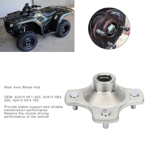 Moyeu de roue arrière Rancher 420 pour quad TRX420FE FM TE - 3
